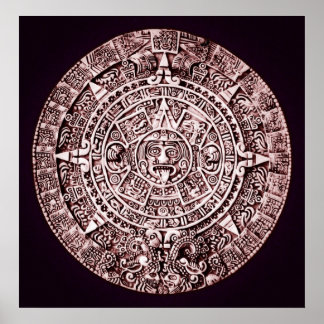 Póster calendario maya