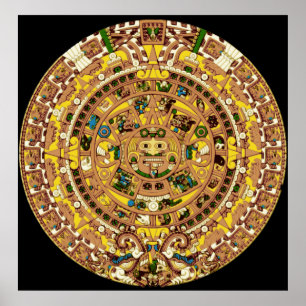 Póster calendario maya