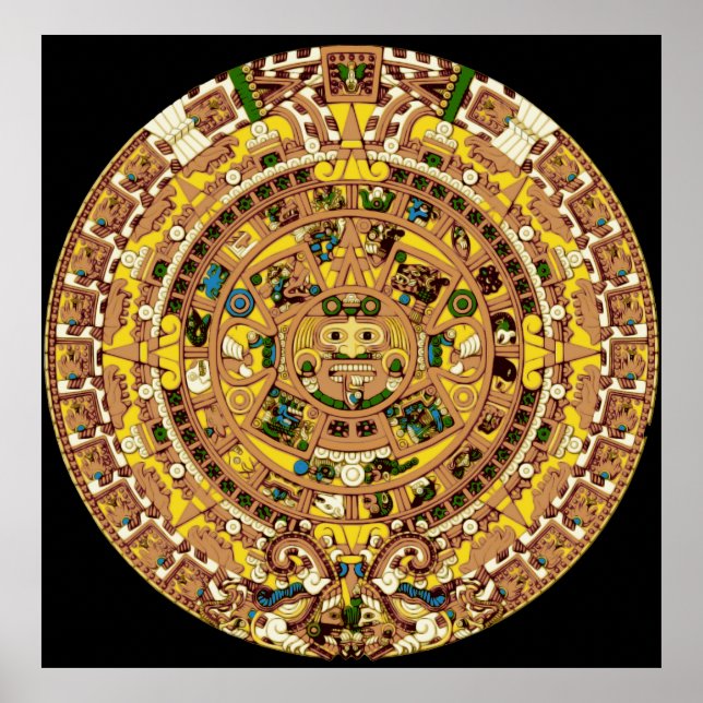 Póster calendario maya (Frente)