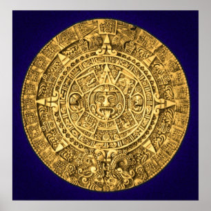 Póster calendario maya