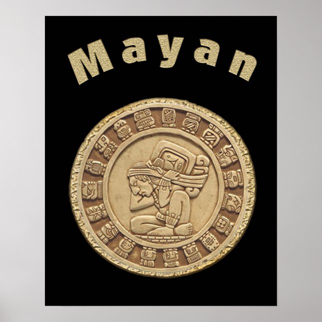Póster calendario maya (Frente)