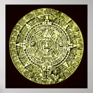 Póster calendario maya