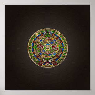 Póster Calendario maya - color