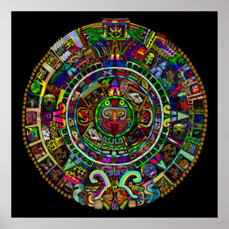 Póster Calendario Maya de Myztico