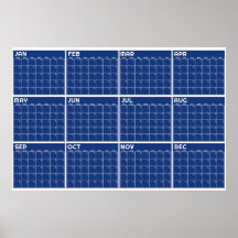 Calendario mensual minimalista sin fecha para pare