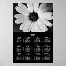 Calendario mural 2018 Cartel de margarita africana