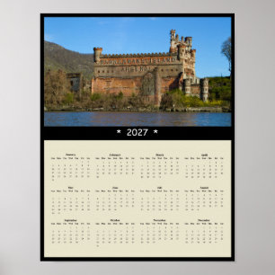 Póster Calendario mural 2027 del castillo de Bannerman -