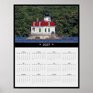 Póster Calendario mural 2027 Esopus Meadows - Faro
