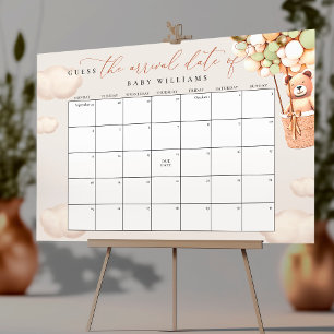Póster Calendario para Adivinar la Fecha de Nacimiento Po
