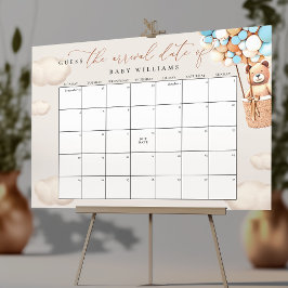 Póster Calendario para Adivinar la Fecha Probable de Part
