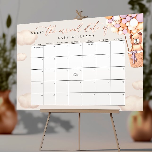 Póster Calendario para Adivinar la Fecha Probable de Part (Subido por el creador)