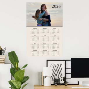 Póster Calendario personalizado 2026