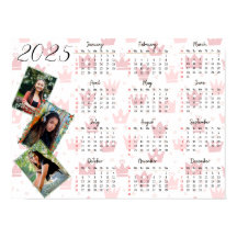 Calendario personalizado de familia de 3 Collages