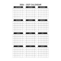 Calendario Planificador de Pared Año Académico 202