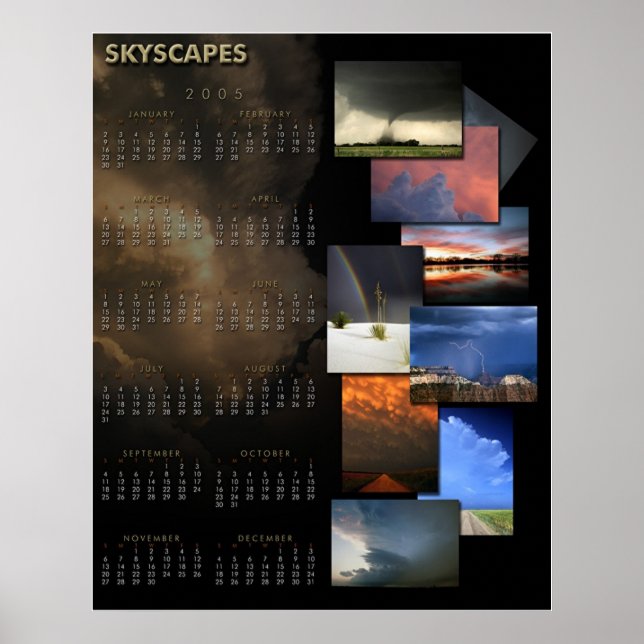 Póster Calendario Skyscapes 2005 (Frente)