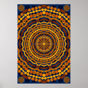 PÓSTER CALENDULA MANDALA 3