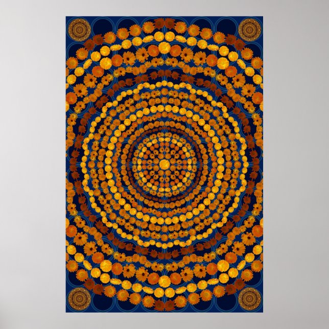 PÓSTER CALENDULA MANDALA 3 (Frente)
