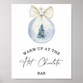 Póster Calentador de invierno en el Poster bar de chocola
