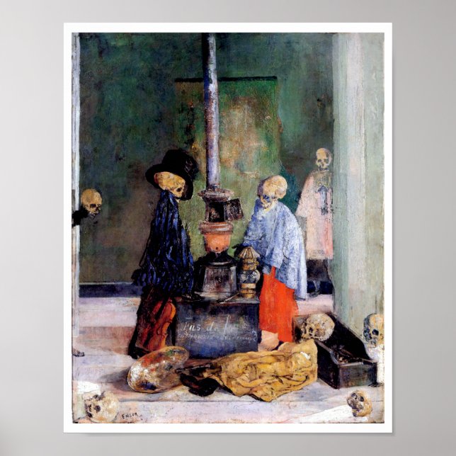 Póster Calentamiento de esqueletos (Frente)