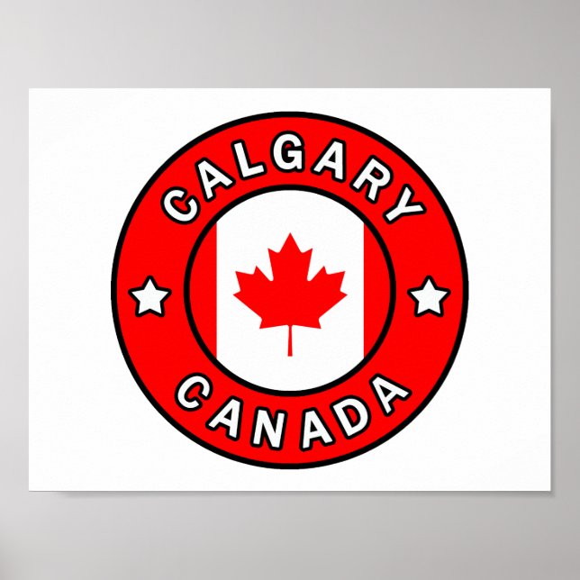 Póster Calgary Canada (Frente)