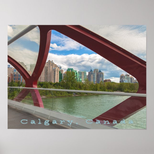 Póster Calgary Cityscape (Frente)
