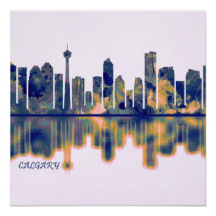 Póster Calgary Skyline