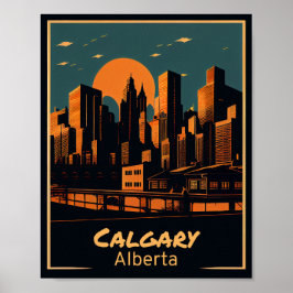 Póster Calgary Vintage Art
