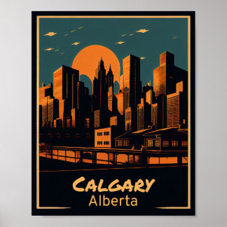 Póster Calgary Vintage Art