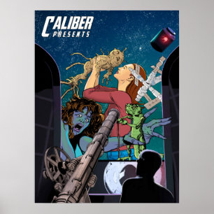 Póster Caliber Presents V4 design poster