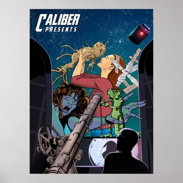 Póster Caliber Presents V4 design poster (Frente)