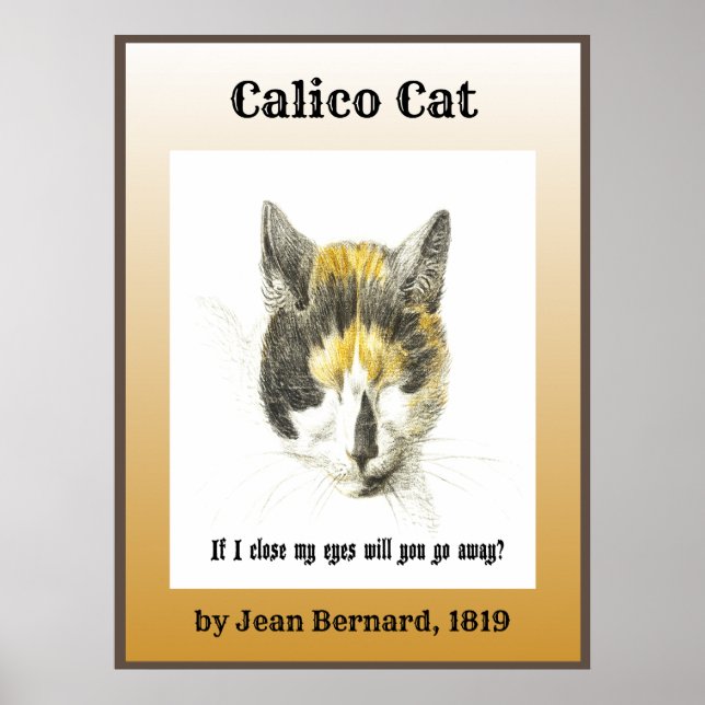 Póster Calico Cat 1819 (Frente)