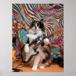Póster Calico Cat Rocker