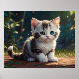 Póster *~* Calico Sweet Kitty AP68 5:4 Gato felino felino