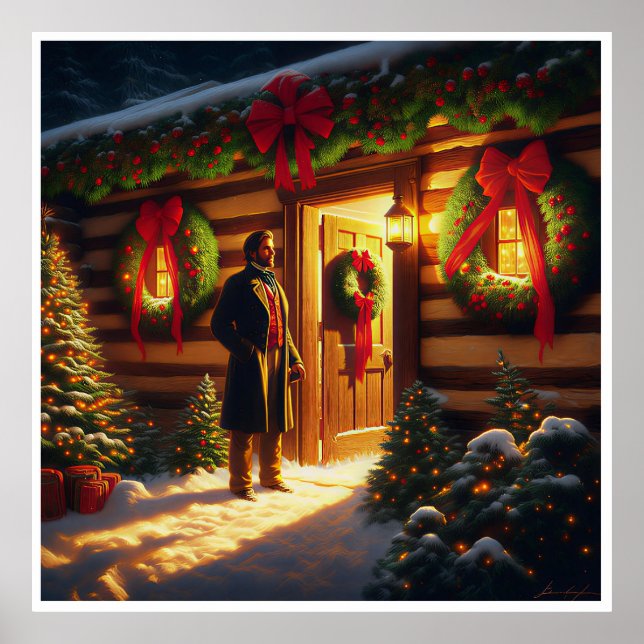 Póster Cálida Bienvenida: Brillo Navideño de Eastman John (Frente)