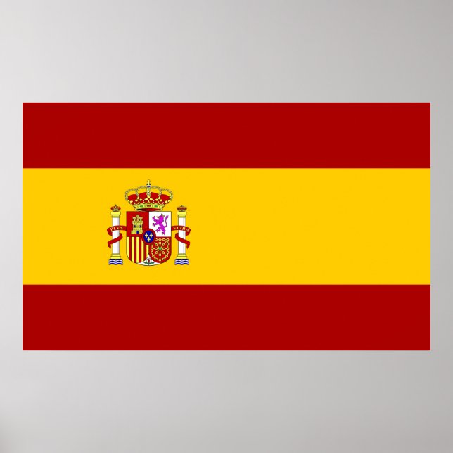Póster Calidad de la bandera de España (Frente)
