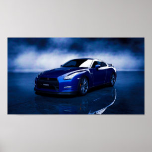 Póster Calidad de Nissan GT-R