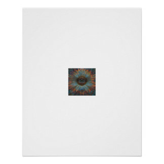 Póster Calidoscopio Mandala Ojo de Arcoíris