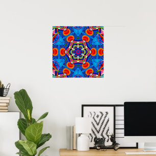 Póster Calidoscopio multicolor