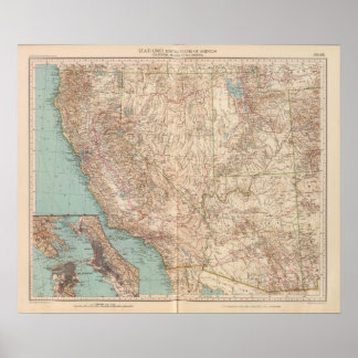 Póster Calif 14041, Nev, Utah, Ariz