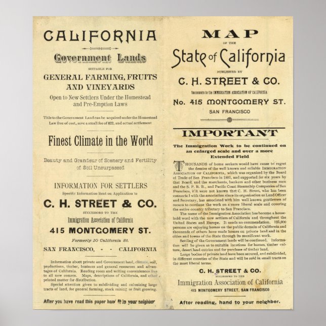 Póster California 2 (Frente)