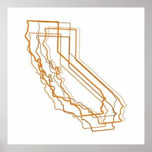 Póster california ámbar