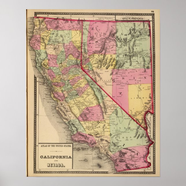 Póster California and Nevada 4 (Frente)