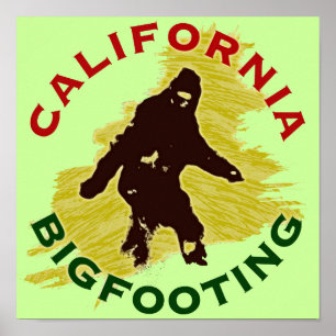 Póster California Bigfooting