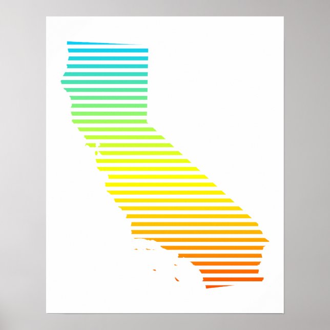 Póster california chill fade (Frente)