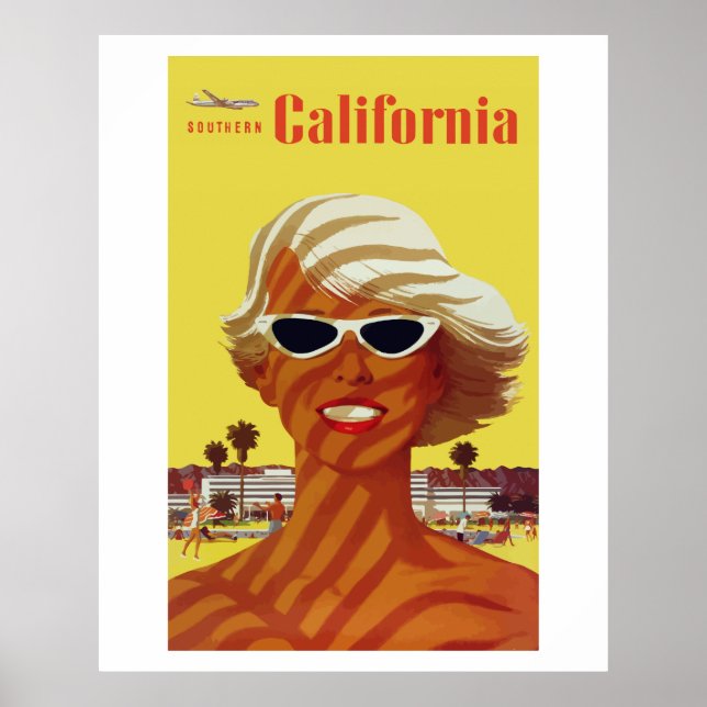 Póster California del Sur (Anuncios de época) (Frente)