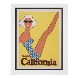 Póster California del Sur, Santa Fe Famous