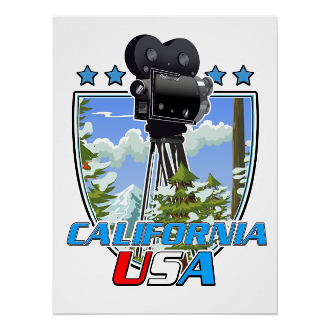 Póster California EE. UU. (Anverso)