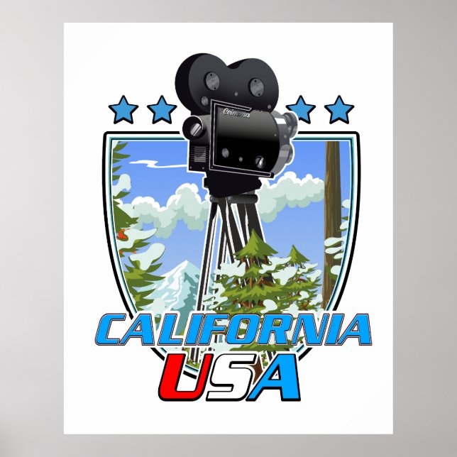 Póster California EE. UU. (Frente)