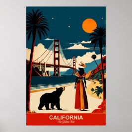 Póster California: El afiche de viaje de Golden State
