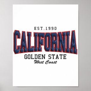 Póster California en 3D